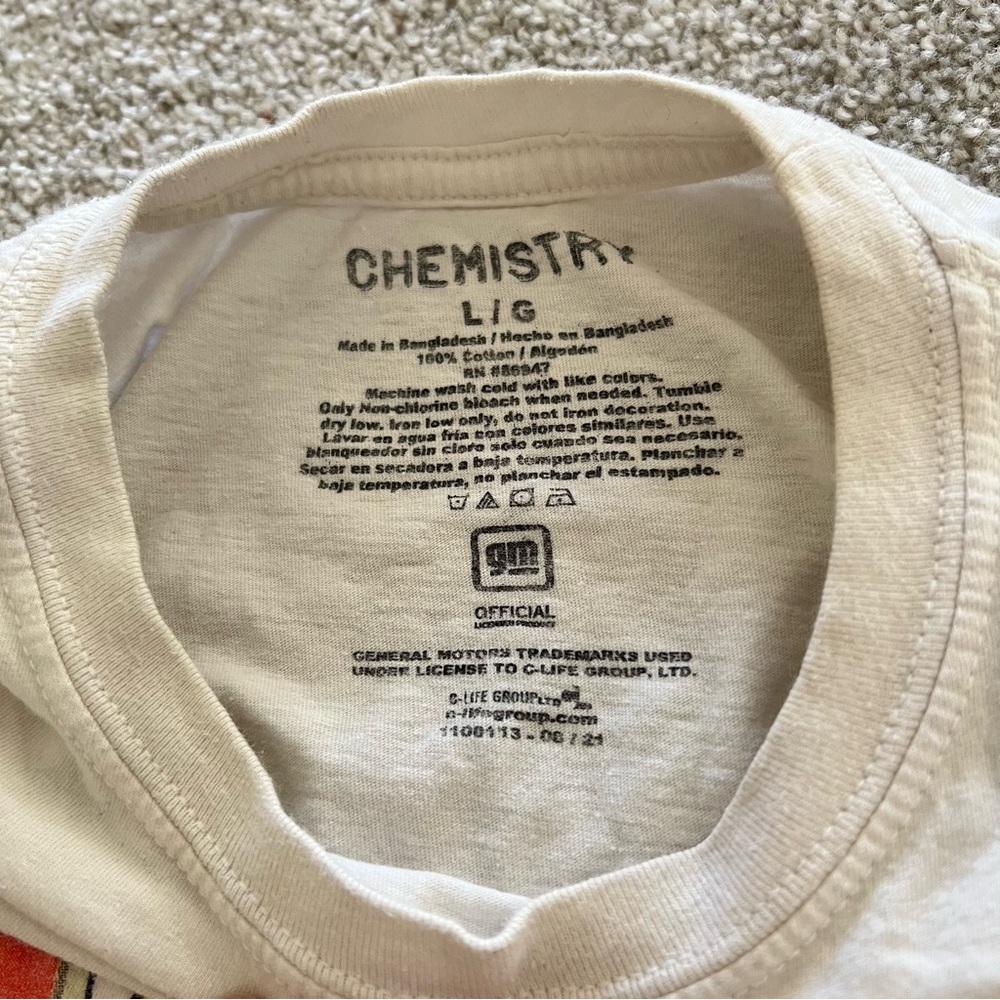 Vintage Chemistry Chevy Corvette Classics Graphic GM Original Tee 100% Cotton - Picture 3 of 5